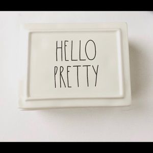 Rae Dunn Hello Pretty Ceramic box *New*